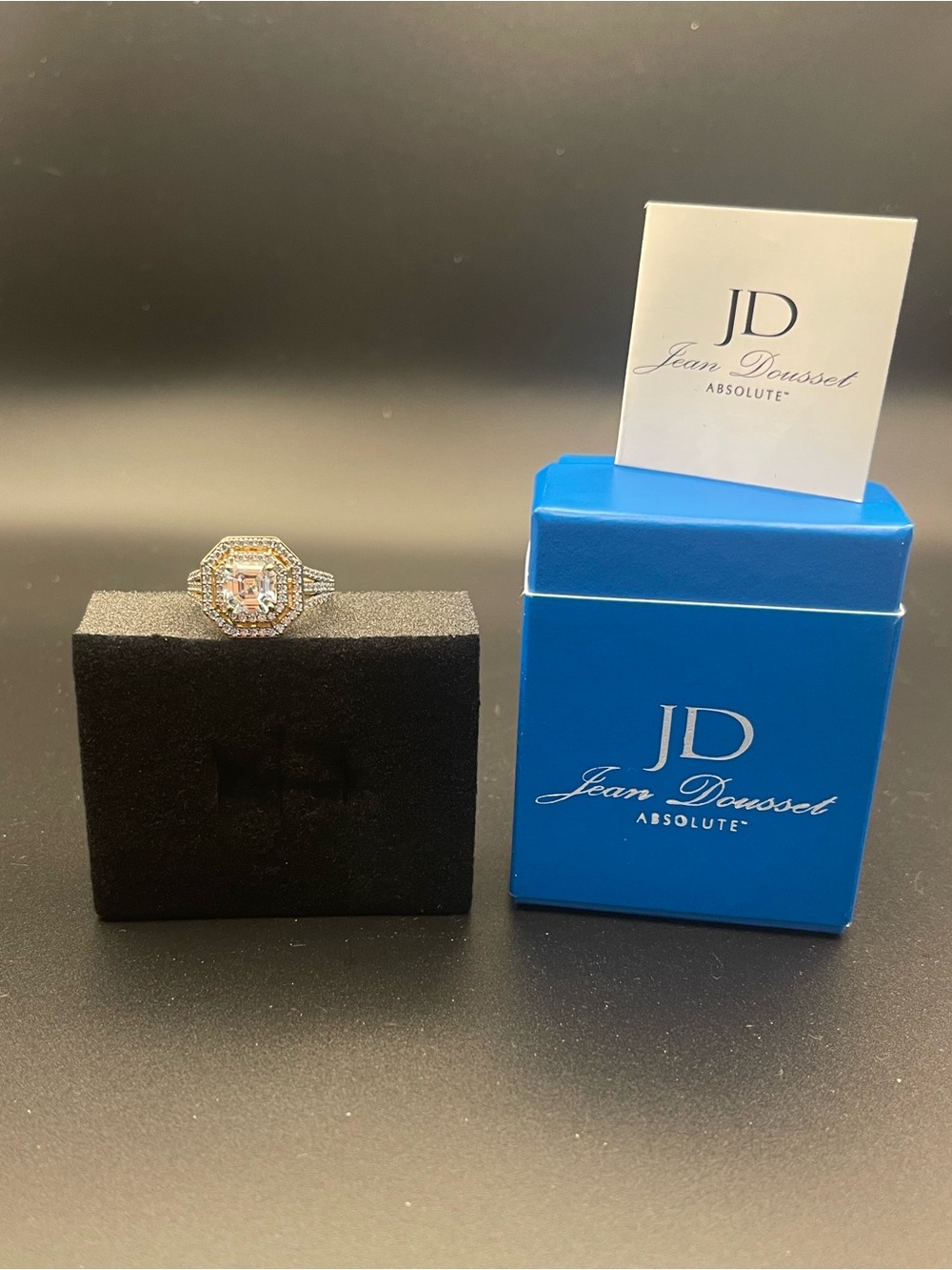 Nib Jean Dousset Absolute Cushion Cut Halo
Ring,